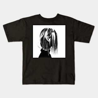 just hair and an ear Kids T-Shirt